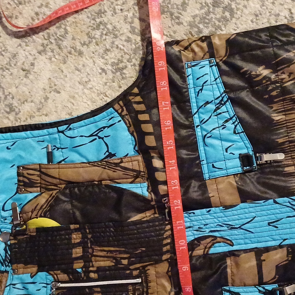 🔥🔥🔥Jamie Sadock Art deco Anine Puffer Vest M Rare - Picture 11 of 13